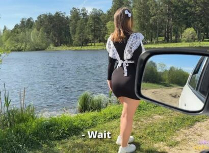 [Không che] Bắt gặp em nữ sinh dễ thương đang đi dạo một mình ở Hồ Tuyền Lâm